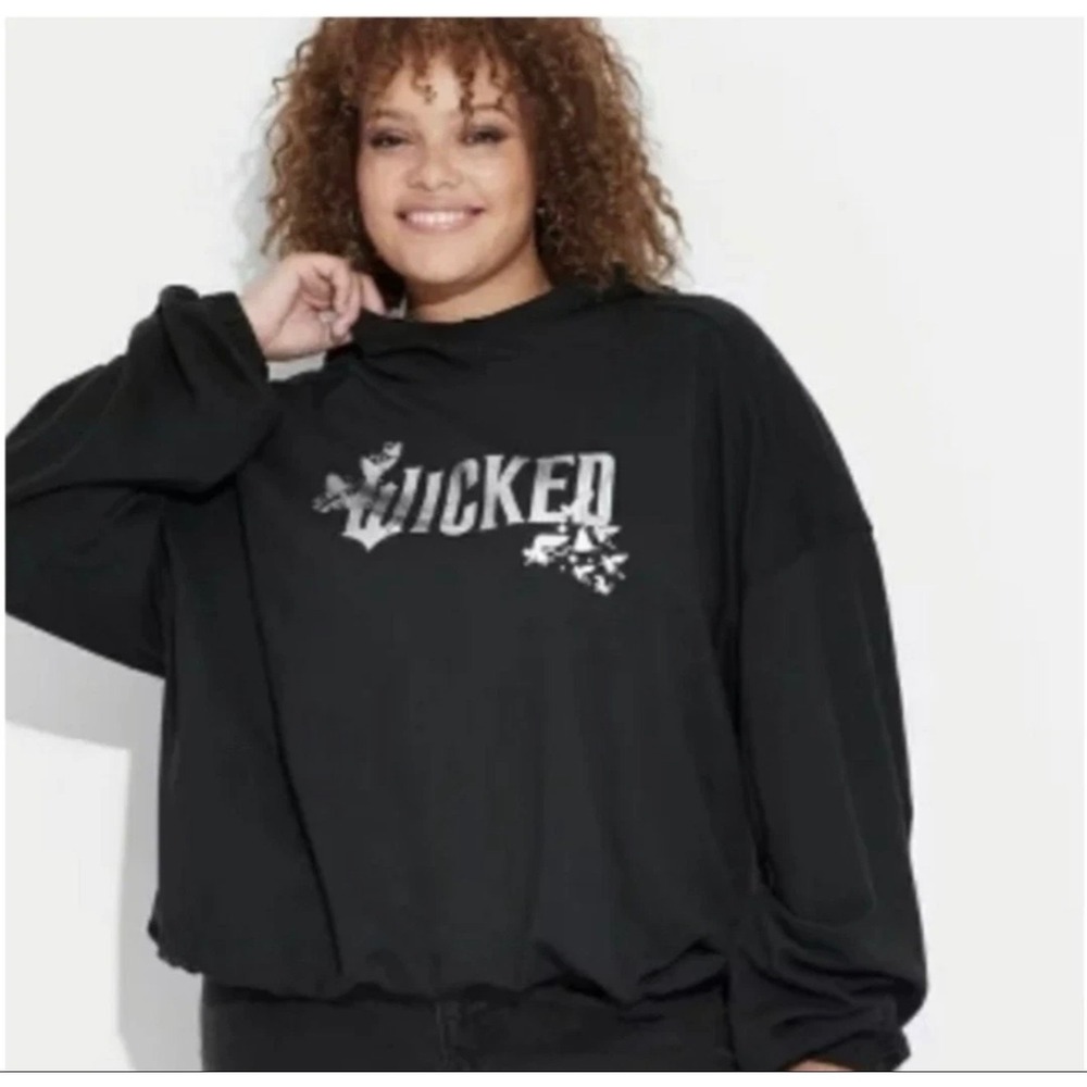 Wicked‎ a collection from Paul Tazewell Universal black cropped hoodie